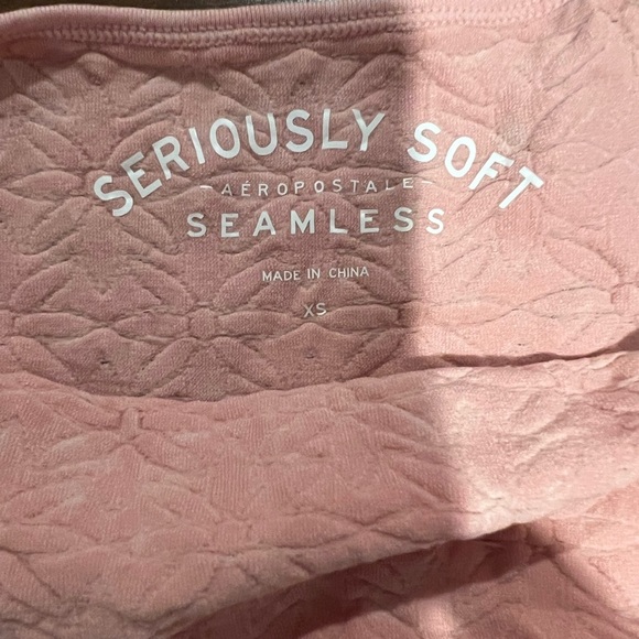 Aeropostale seamless seriously soft bralette size XS, pink, floral, dainty - Picture 6 of 6